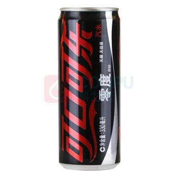 可口可乐 Coca'Cola 零度可乐 330ml/罐 24罐/箱 (经典罐、摩登罐 新老包装随机)