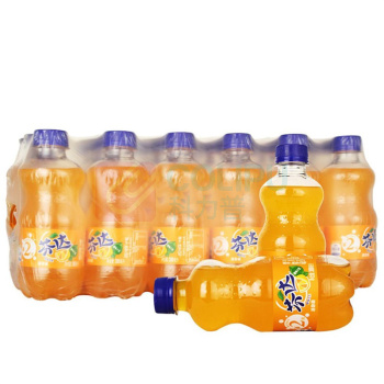 可口可乐 Coca'Cola 芬达 碳酸饮料 300ml/瓶 24瓶/箱 (橙味)