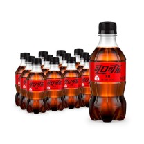 可口可乐 Coca'Cola 零度 无糖 300ml/瓶 12瓶/箱