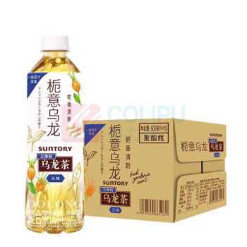 三得利 SUNTORY 栀意乌龙茶 无糖0脂茶饮料 整箱装 500ml*15瓶 整箱装