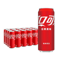 可口可乐 Coca'Cola 零度可乐 330ml/罐 24罐/箱 (经典罐、摩登罐 新老包装随机)(100箱起订)