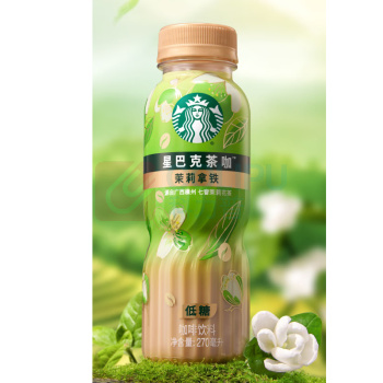 星巴克 茶咖茉莉拿铁咖啡饮料 270*15瓶/箱