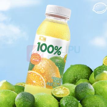 汇源 100%阳光柠檬汁卡曼橘柠檬味果汁饮料 300ml*8瓶装