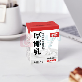 菲诺 椰汁乳植物蛋白饮料椰浆 mini厚椰乳 200g*24盒