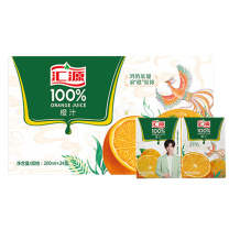 汇源 100%橙汁 200ml*24盒 整箱装
