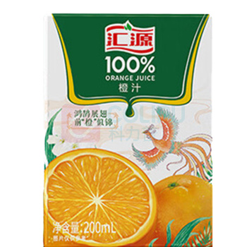 汇源 100%橙汁 200ml*24盒 整箱装