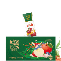 汇源 果汁礼盒 100%果汁苹果汁 200ml 12盒/箱