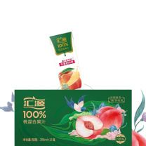汇源 果汁礼盒 100%果汁 桃混合果汁 200ml 12盒/箱