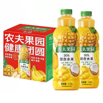 农夫果园 30%混合果汁饮料 凤梨+苹果+芒果+椰子+香蕉 50瓶起订