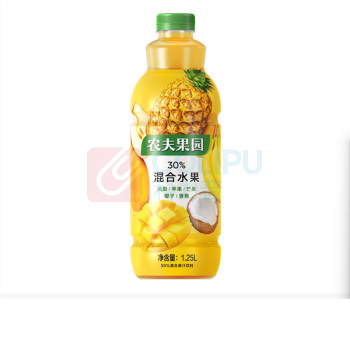 农夫果园 30%混合果汁饮料 凤梨+苹果+芒果+椰子+香蕉 50瓶起订
