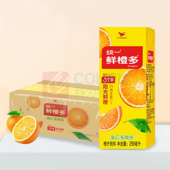统一 鲜橙多 250ml*24盒/箱