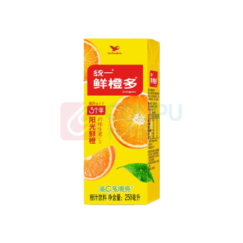 统一 鲜橙多 250ml*24盒/箱