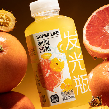 光合植造 发光瓶 刺梨西柚混合果蔬汁饮品 310ml/瓶 20瓶/箱