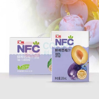 汇源 100%NFC西梅汁 200ml*12盒/箱 
