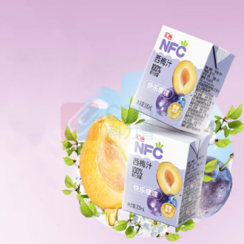 汇源 100%NFC西梅汁 200ml*12盒/箱 