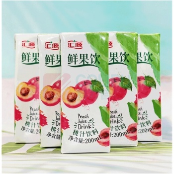 汇源 蜜桃汁 蜜桃味 200ml/盒 36盒/箱