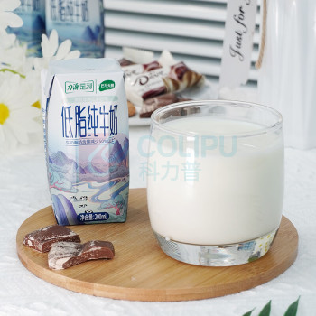 力源 巴马天醇 低脂纯牛奶 200mL*10盒