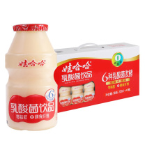 娃哈哈 Wahaha 乳酸菌饮品益生菌牛奶 100ml/瓶 40瓶/箱
