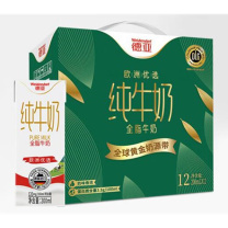 德亚 WEIDENDORF 优选全脂纯牛奶盒高端礼盒 黄金奶源带系列 200ml*12