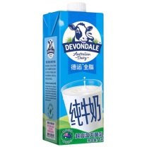 德运 高钙全脂纯牛奶 1L*1盒