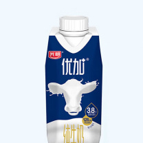 光明 优加3.8g蛋白纯牛奶100%生牛乳梦幻盖 250ml*10