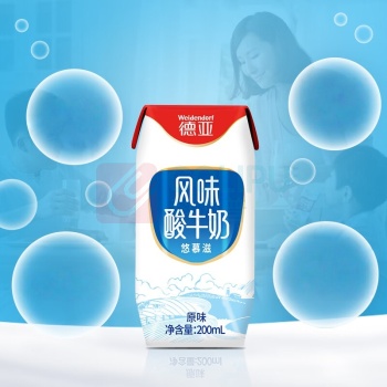 德亚 WEIDENDORF 酸牛奶 原味 200ml 10盒/箱