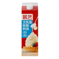 展艺 植脂奶油 1kg/盒 家用烘焙动植物混合乳脂奶油