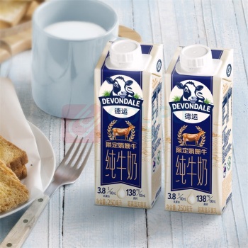 德运 娟姗牛奶3.8g蛋白质 250ml*10盒