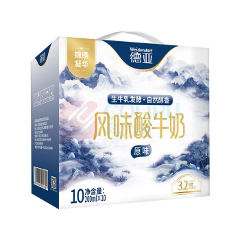 德亚 WEIDENDORF 风味酸牛奶原味(锦绣凝华)礼盒 200ml*10