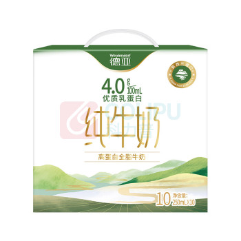 德亚 WEIDENDORF 高蛋白全脂纯牛奶(梦想星空版)礼盒 4.0g 250ml*10