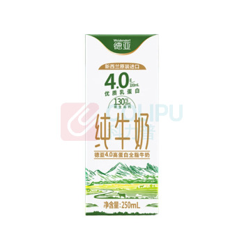 德亚 WEIDENDORF 高蛋白全脂纯牛奶4.0g 新西兰进口 250ml/盒 12盒/箱 (梦想星空版)
