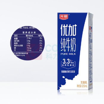 光明 光明 优加纯牛奶礼盒装 250ml*12 P0000017040 250ml*12