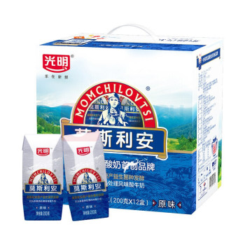光明 莫斯利安原味酸奶 200g*12