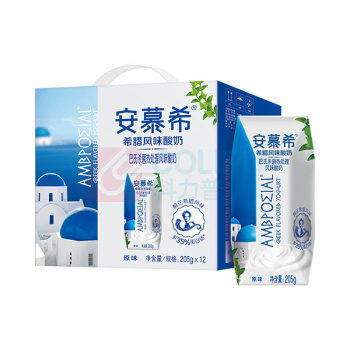 安慕希 酸奶 希腊风味 12*205ml
