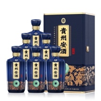安酒 经典 白酒 53度 酱香型白酒 500mL/瓶 6瓶/箱