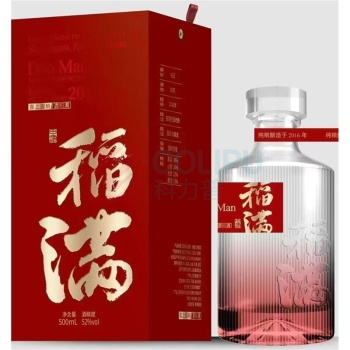 稻满 喜上眉梢 白酒 52度 浓香型白酒 500ml/瓶 6瓶/箱