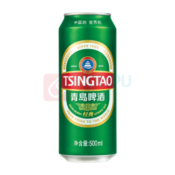 青岛啤酒 TSINGTAO 经典啤酒 10°P 500ml/罐 18罐/箱