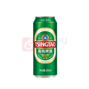 青岛啤酒 TSINGTAO 经典啤酒 10°P 500ml/罐 18罐/箱