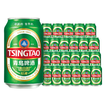 青岛啤酒 TSINGTAO 经典啤酒11°P 1903 330ml/罐 24罐/箱