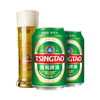 青岛啤酒 TSINGTAO 经典啤酒11°P 1903 330ml/罐 24罐/箱