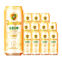青岛啤酒 TSINGTAO 全麦白啤11°P 500ml/罐 12罐/箱