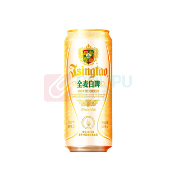 青岛啤酒 TSINGTAO 全麦白啤11°P 500ml/罐 12罐/箱