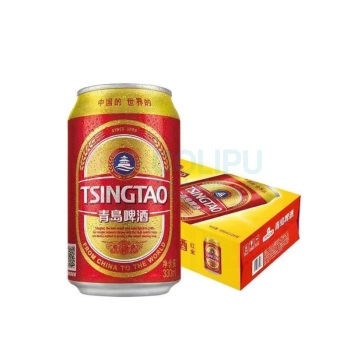 青岛 啤酒 330ML*24听 红金厅