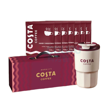 COSTA “咖咖有礼”挂耳咖啡礼盒装 C款 浓郁黑巧挂耳咖啡96g、COSTA随行咖啡杯*1