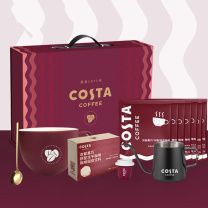 COSTA “大咖有礼”挂耳咖啡礼盒装 A款 浓郁黑巧挂耳咖啡96g、浓郁黑巧*拼配冻干12g、海盐太妃糖98g、COSTA马克杯、咖啡手冲壶
