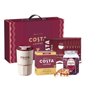 COSTA “大咖有礼”挂耳咖啡礼盒装 C款 挂耳咖啡146g、海盐太妃糖98g、COSTA咖啡杯