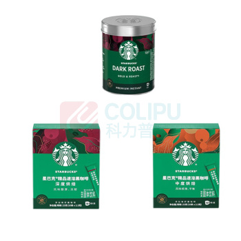 星巴克 0糖低脂精品速溶黑咖啡粉 深烘 90g/罐