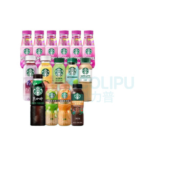 星巴克 咖啡生咖轻咖啡因果汁饮料瓶装 顺水套盒 4350ml (送水杯,帆布包)
