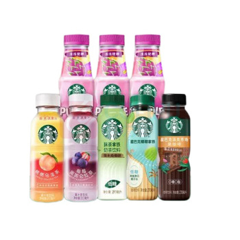 星巴克 咖啡生咖轻咖啡因果汁饮料瓶装 顺悦套盒 2280ml (送水杯)