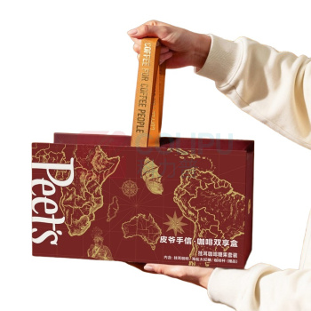 皮爷 Peet's Coffee 手信咖啡双享礼盒 LH-SXKFSX199 挂耳咖啡50g*1盒 太妃糖105g*1罐 玻璃咖啡杯350ml*1件